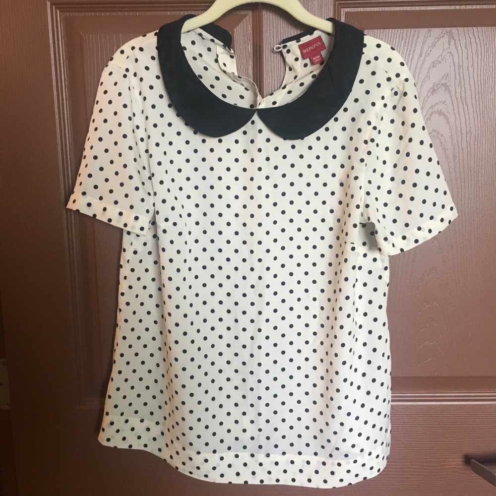 Vintage inspired Polka Dot Blouse